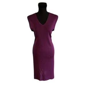Misook Purple Midi Dress